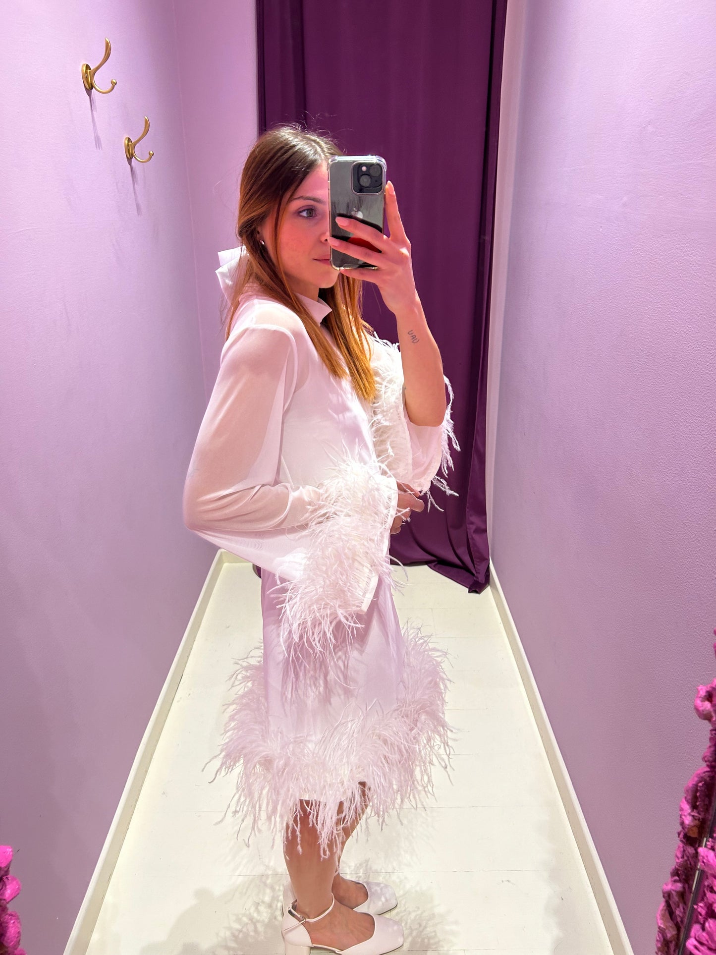 Dress Plume Bianco