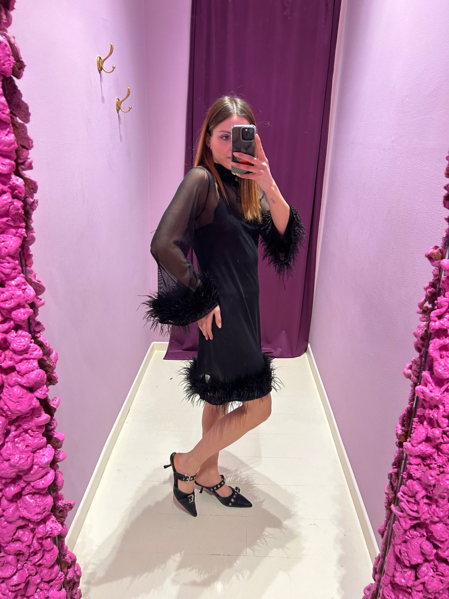 Dress Plume Nero