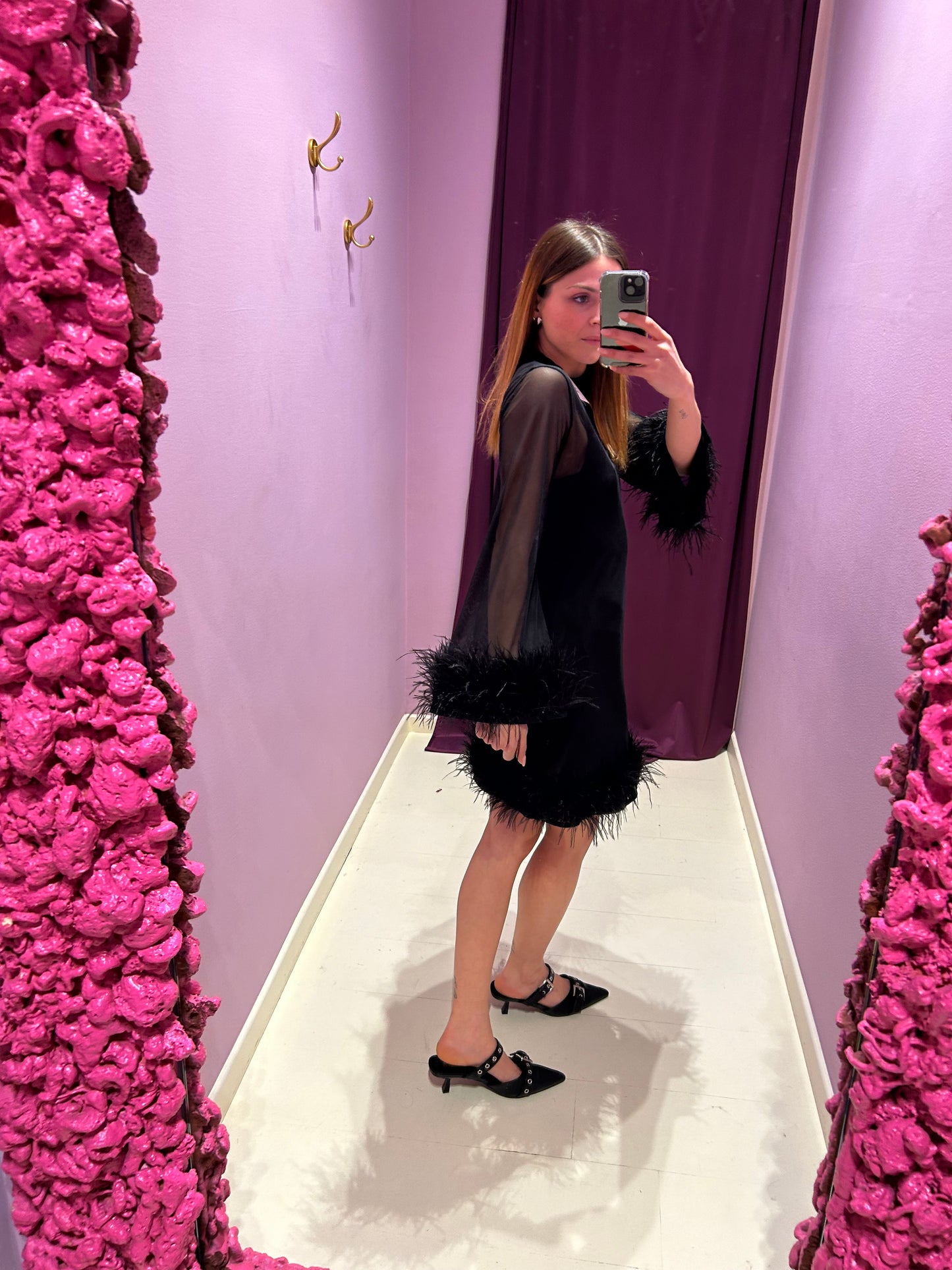 Dress Plume Nero
