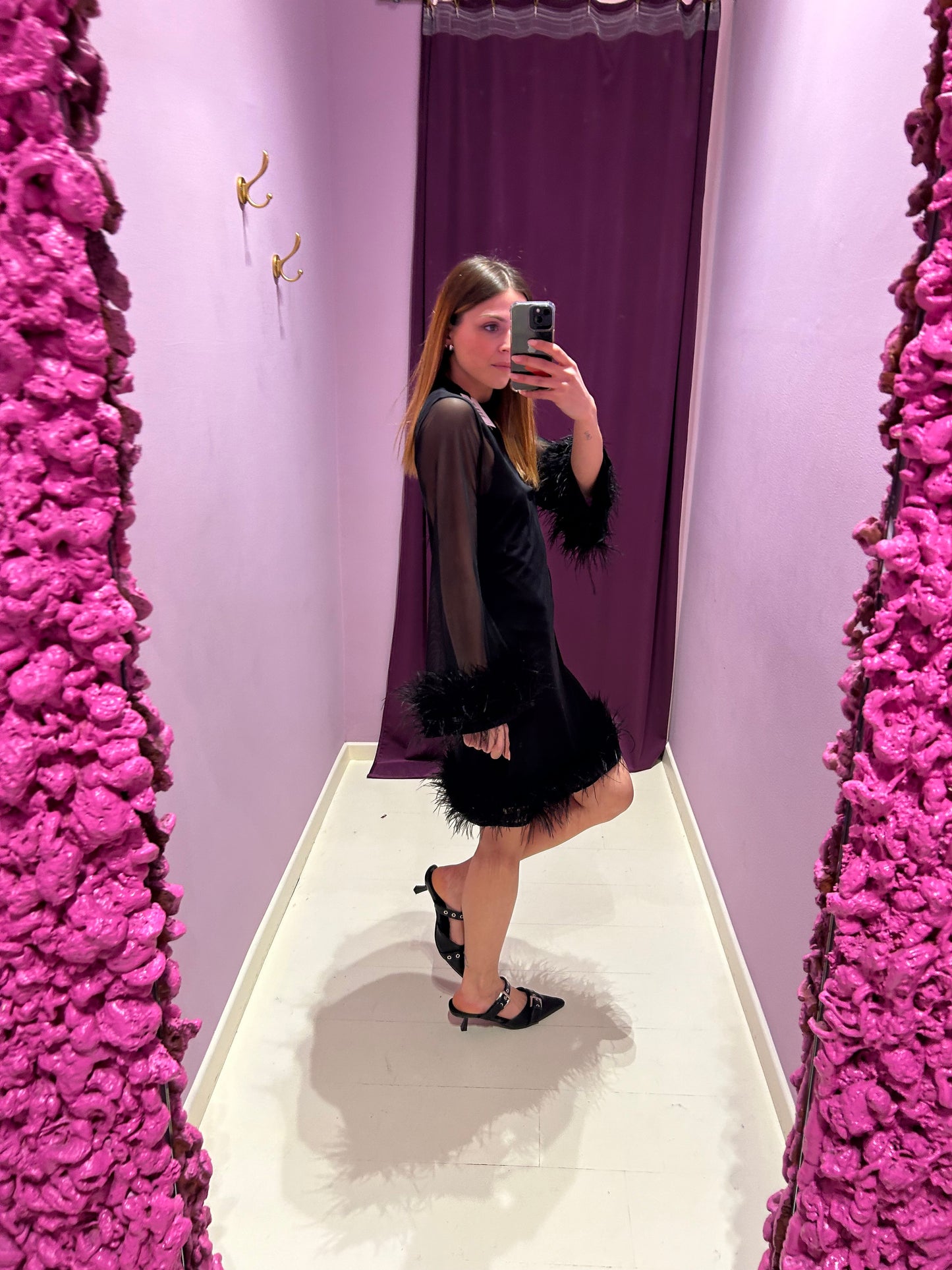 Dress Plume Nero