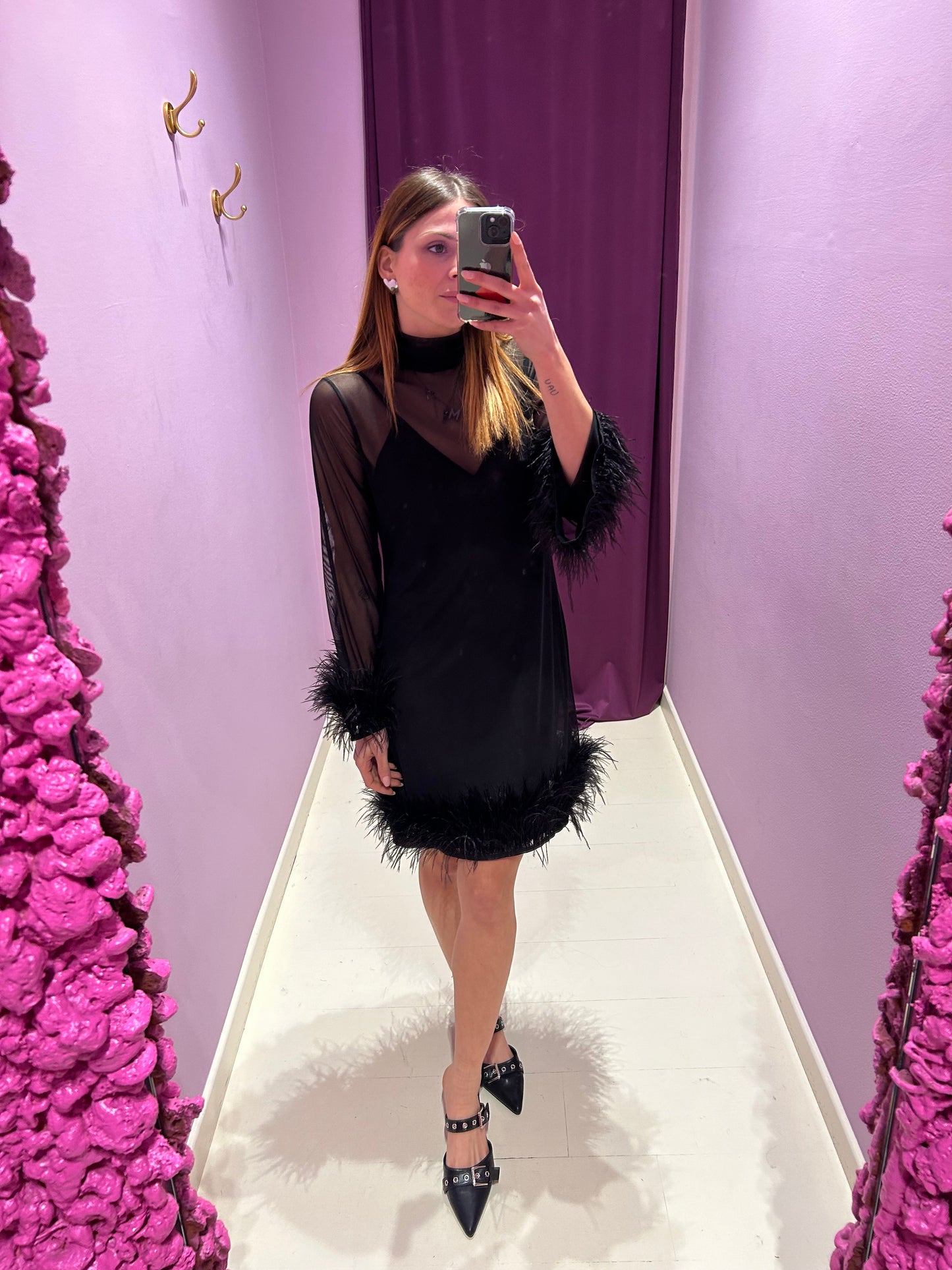 Dress Plume Nero