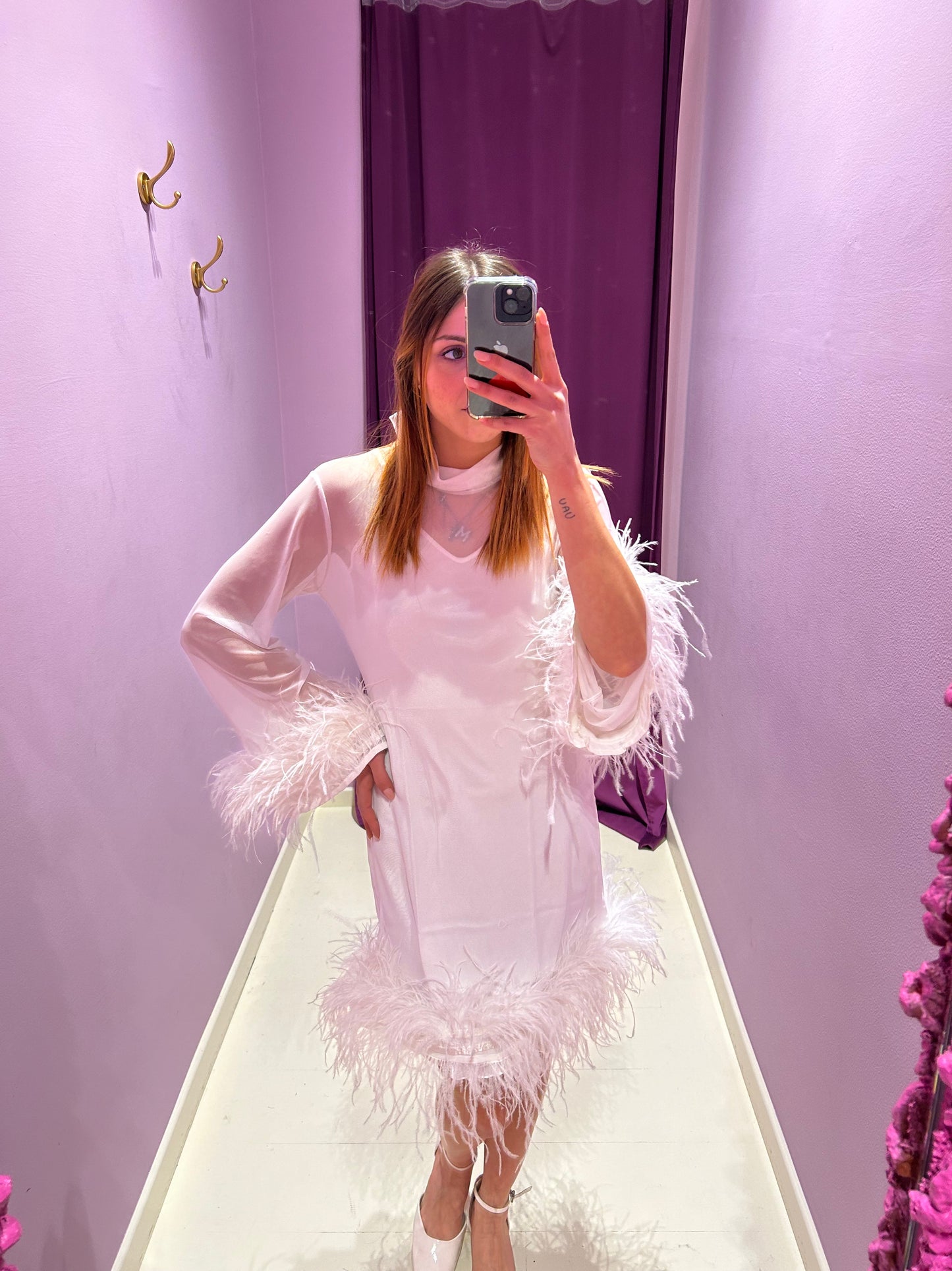 Dress Plume Bianco