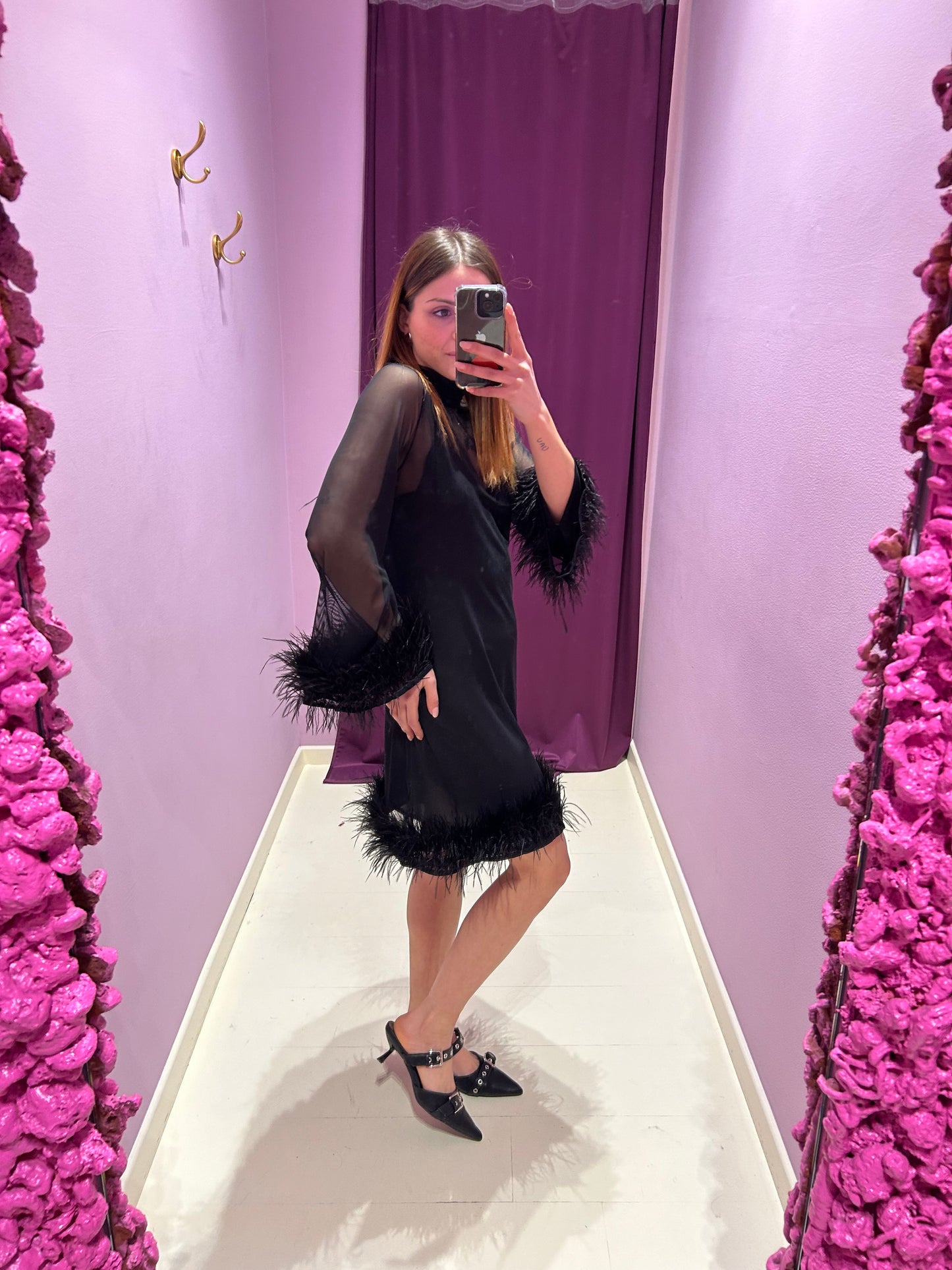 Dress Plume Nero