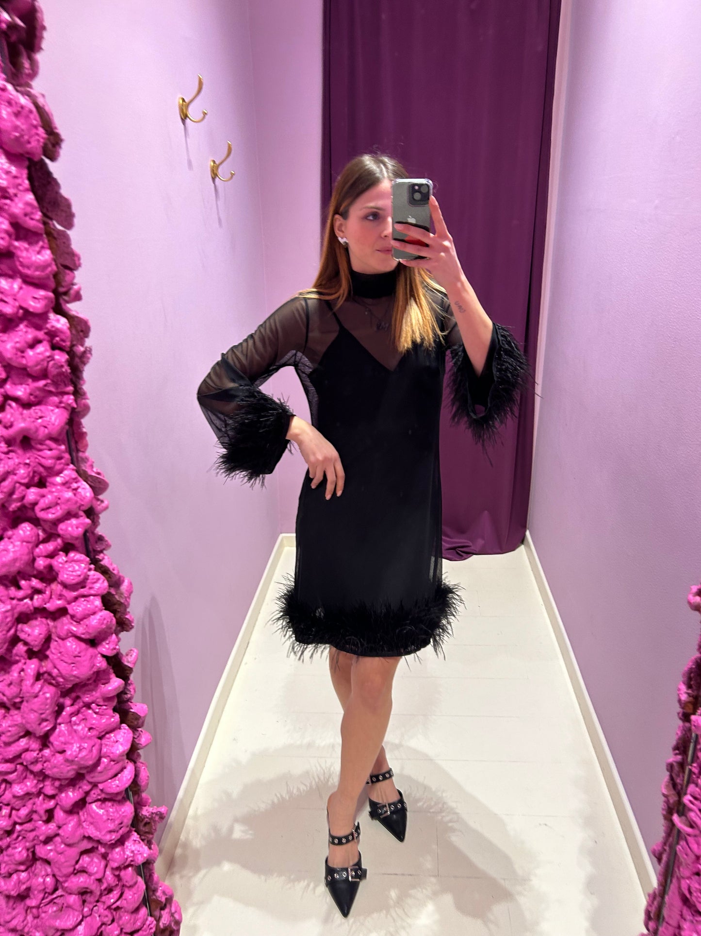 Dress Plume Nero