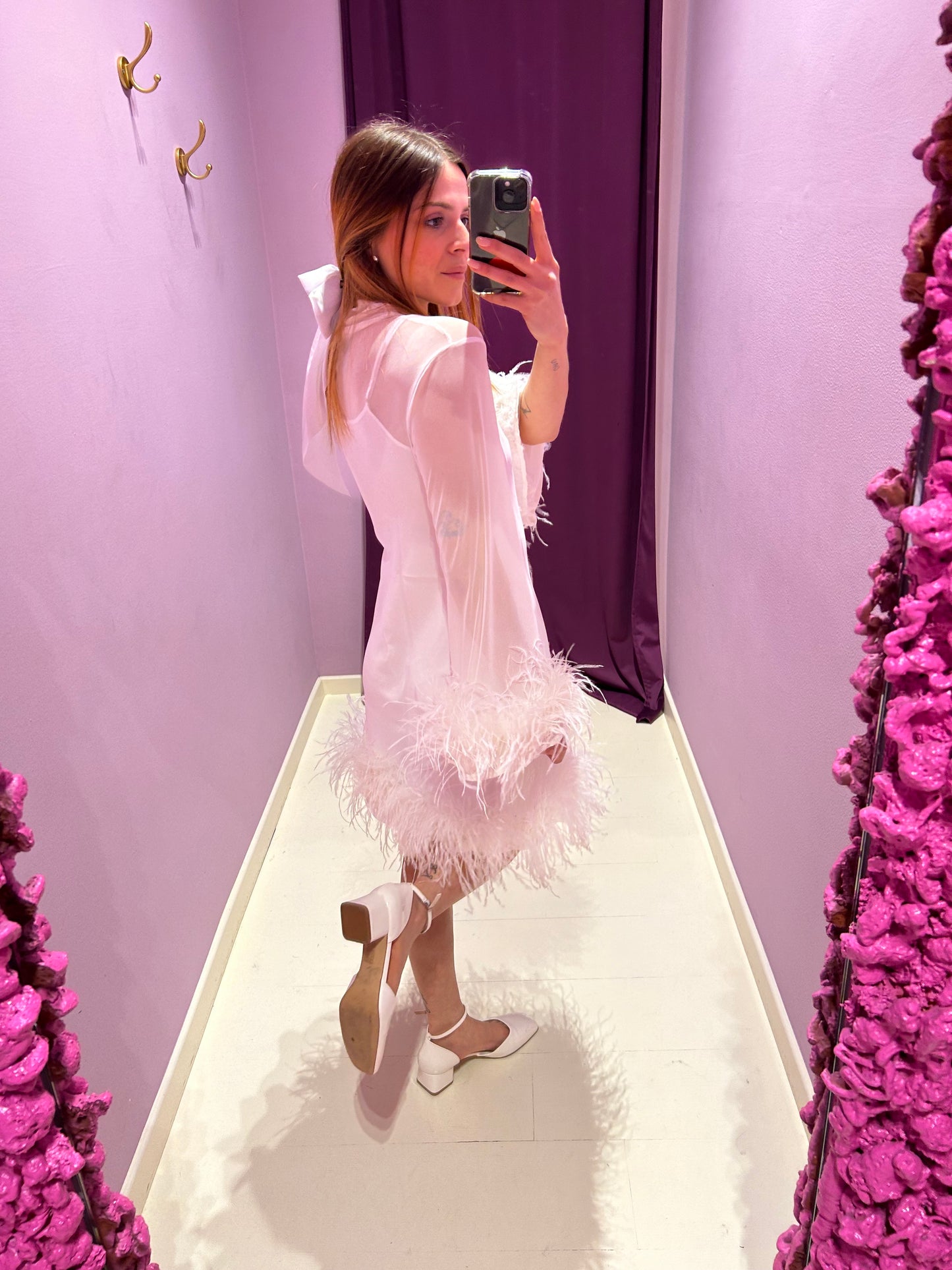 Dress Plume Bianco