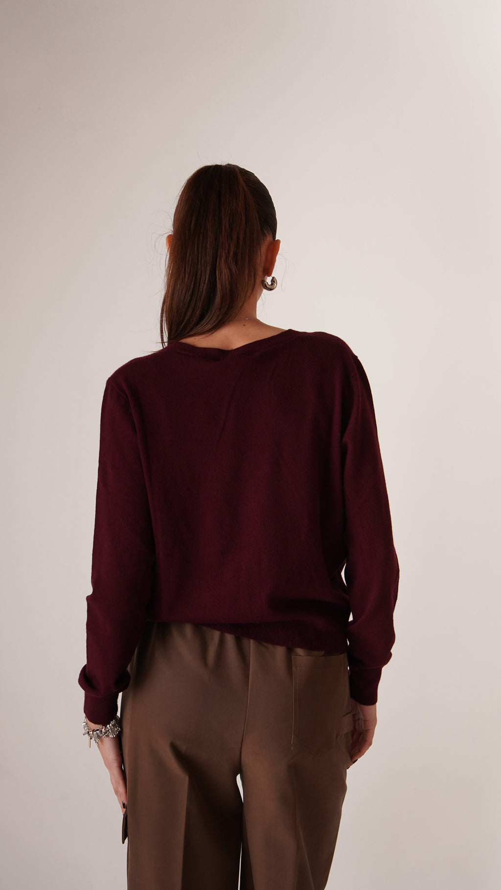 Cardigan Basic Bordeaux