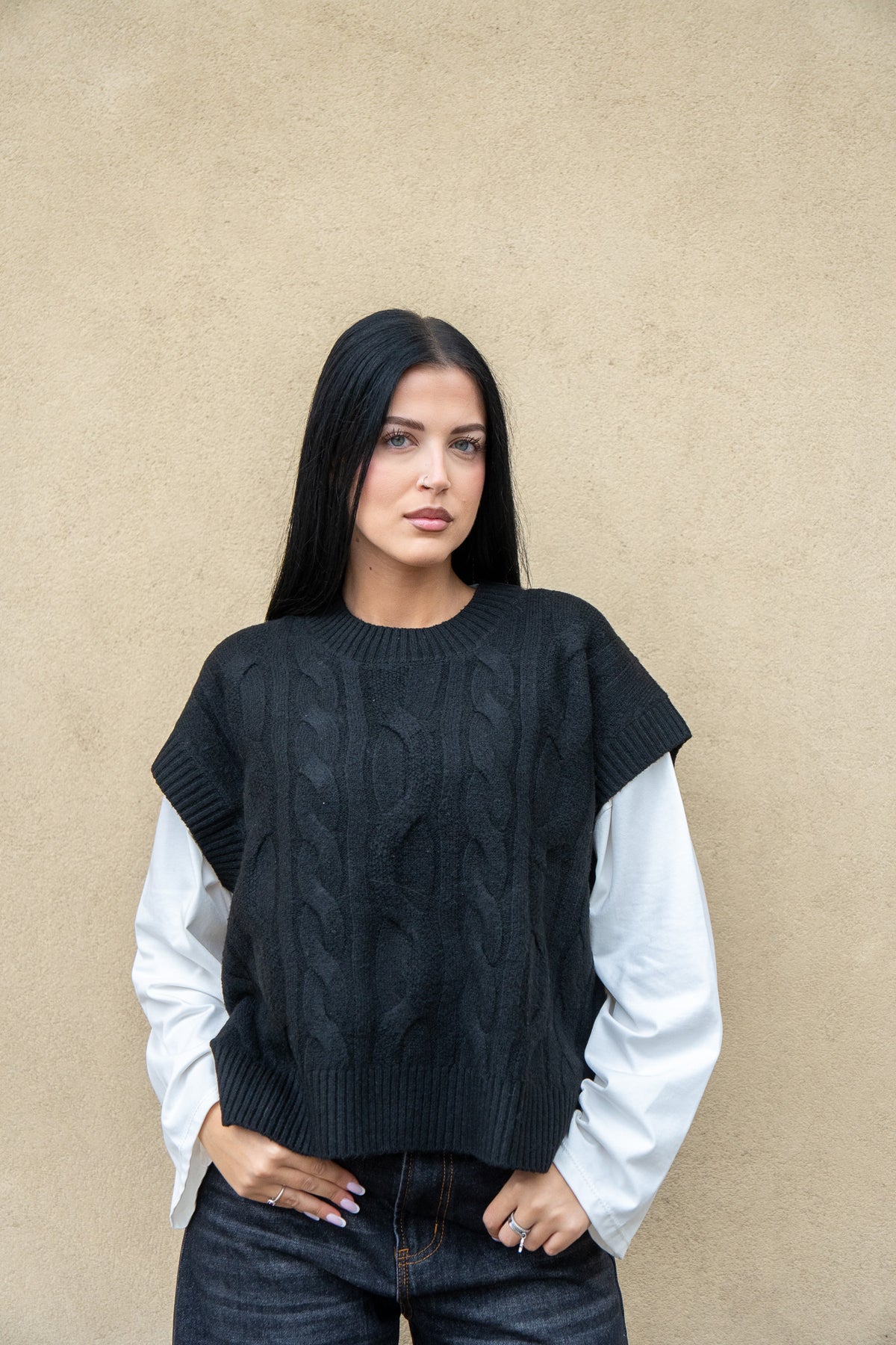 Gilet Iris Nero