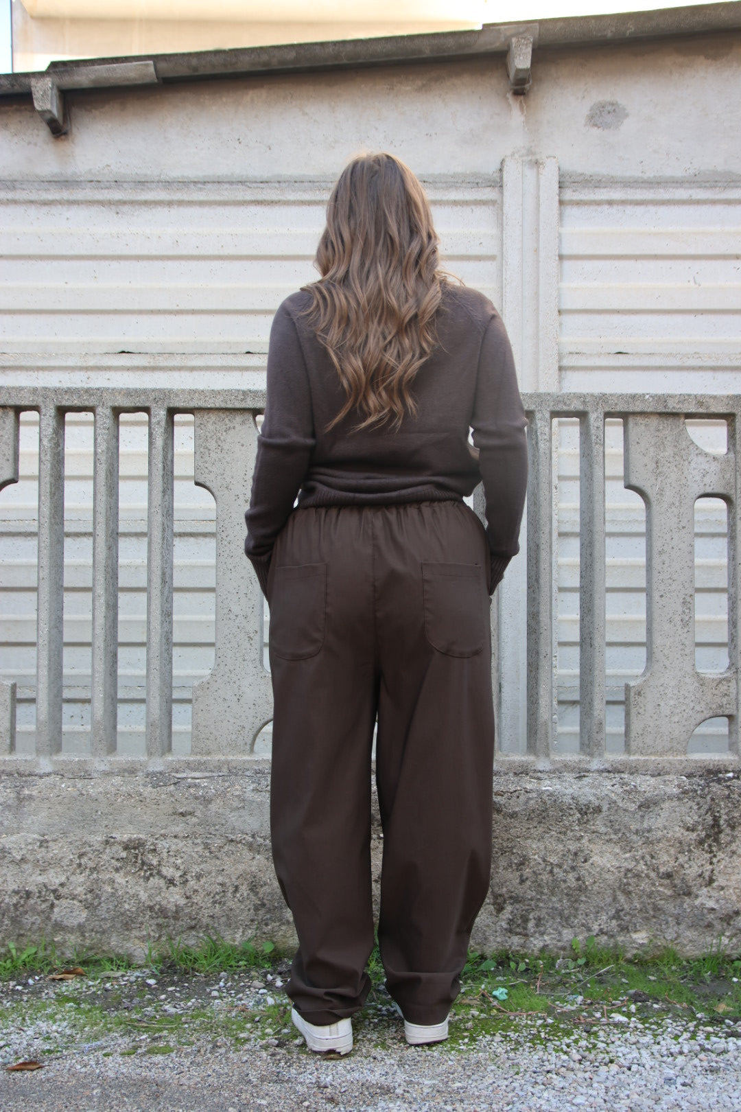 Pantalone Curvy Marrone
