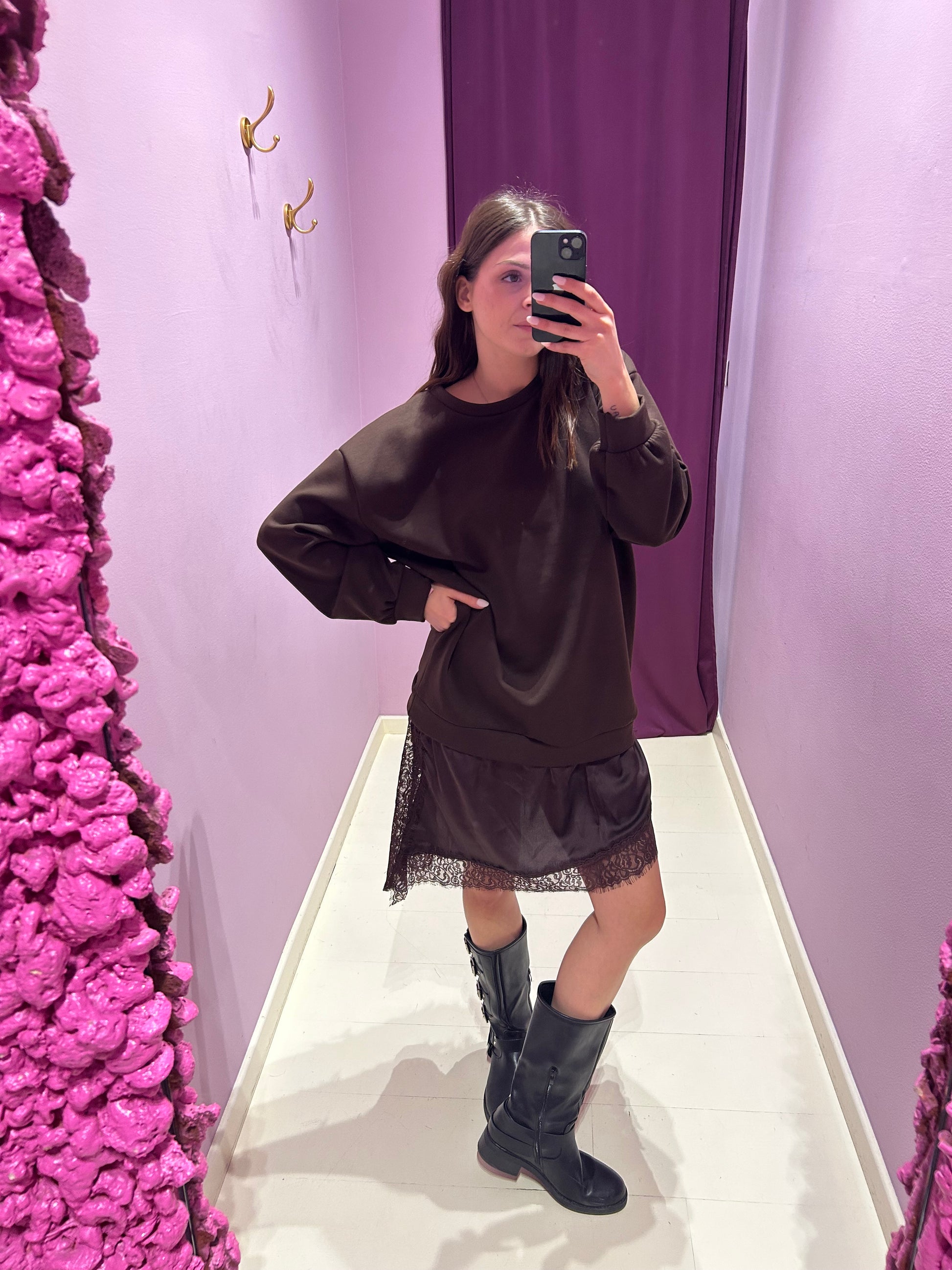 Felpa Dress Nina Choco