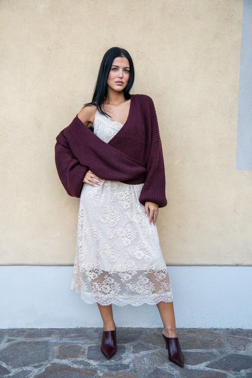 Maglione Rosemary Bordeaux