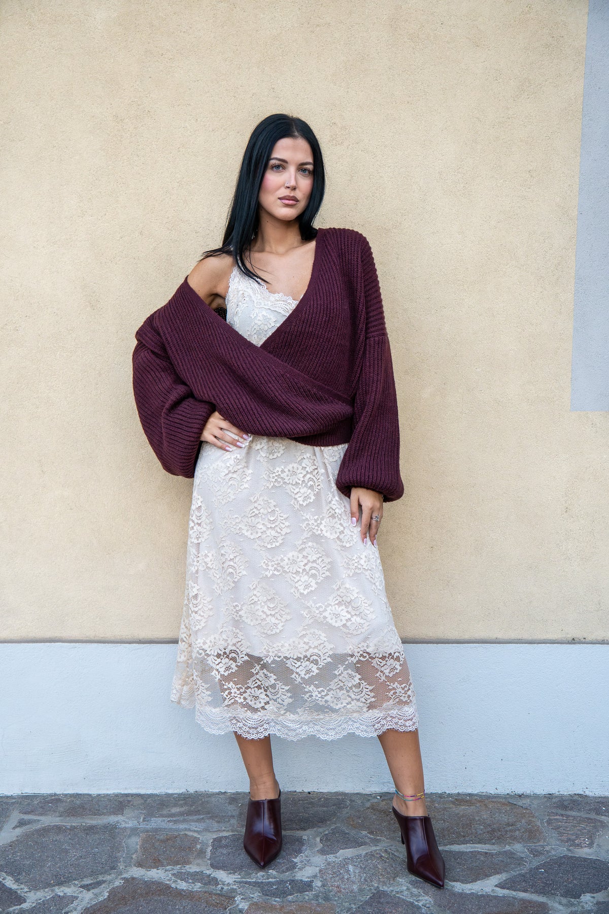 Maglione Rosemary Bordeaux