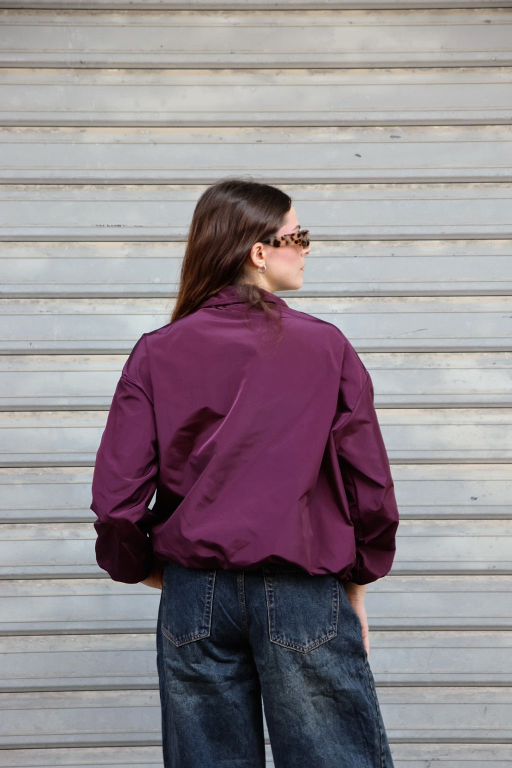 Bomber Sfoderato Delia Bordeaux