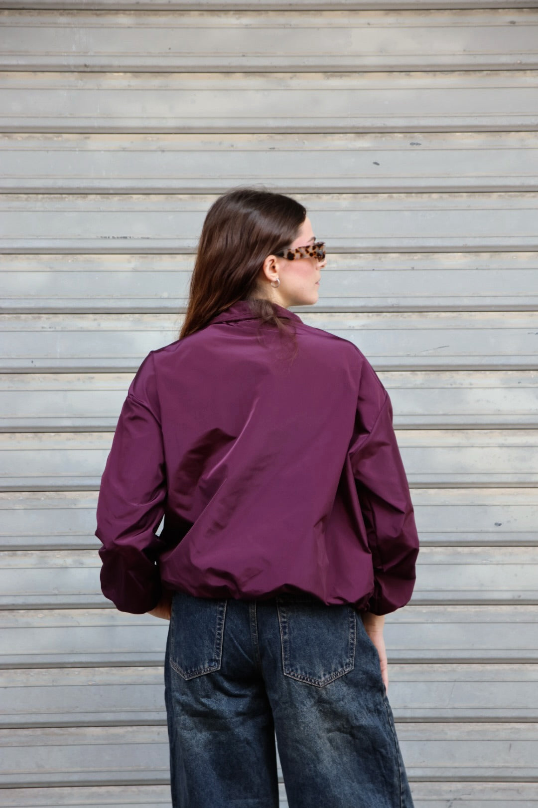 Bomber Sfoderato Delia Bordeaux