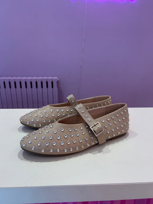 Ballerina Borchie Beige