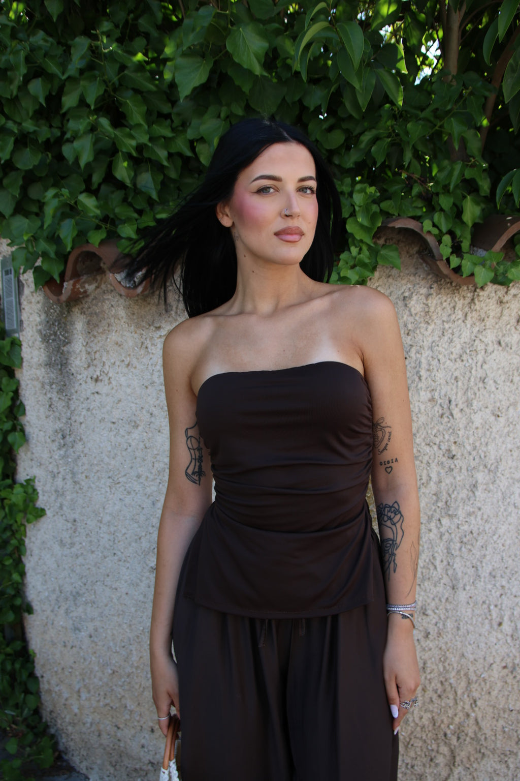 Top Ibiza Marrone