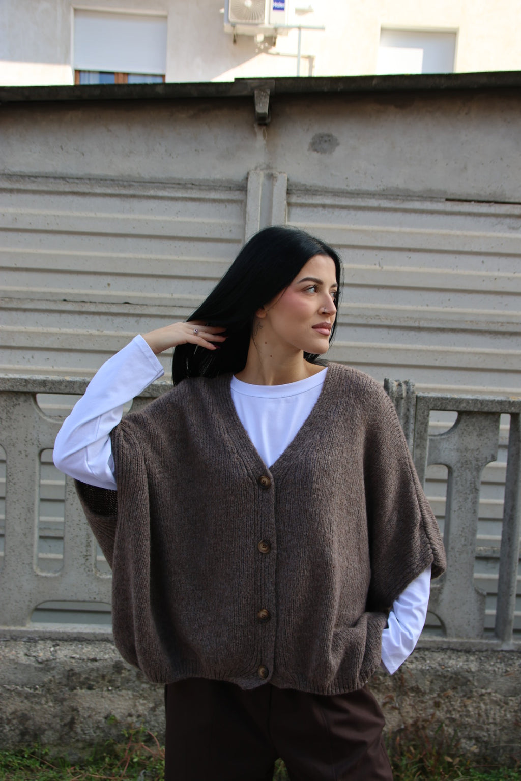 Gilet Tecla Tortora