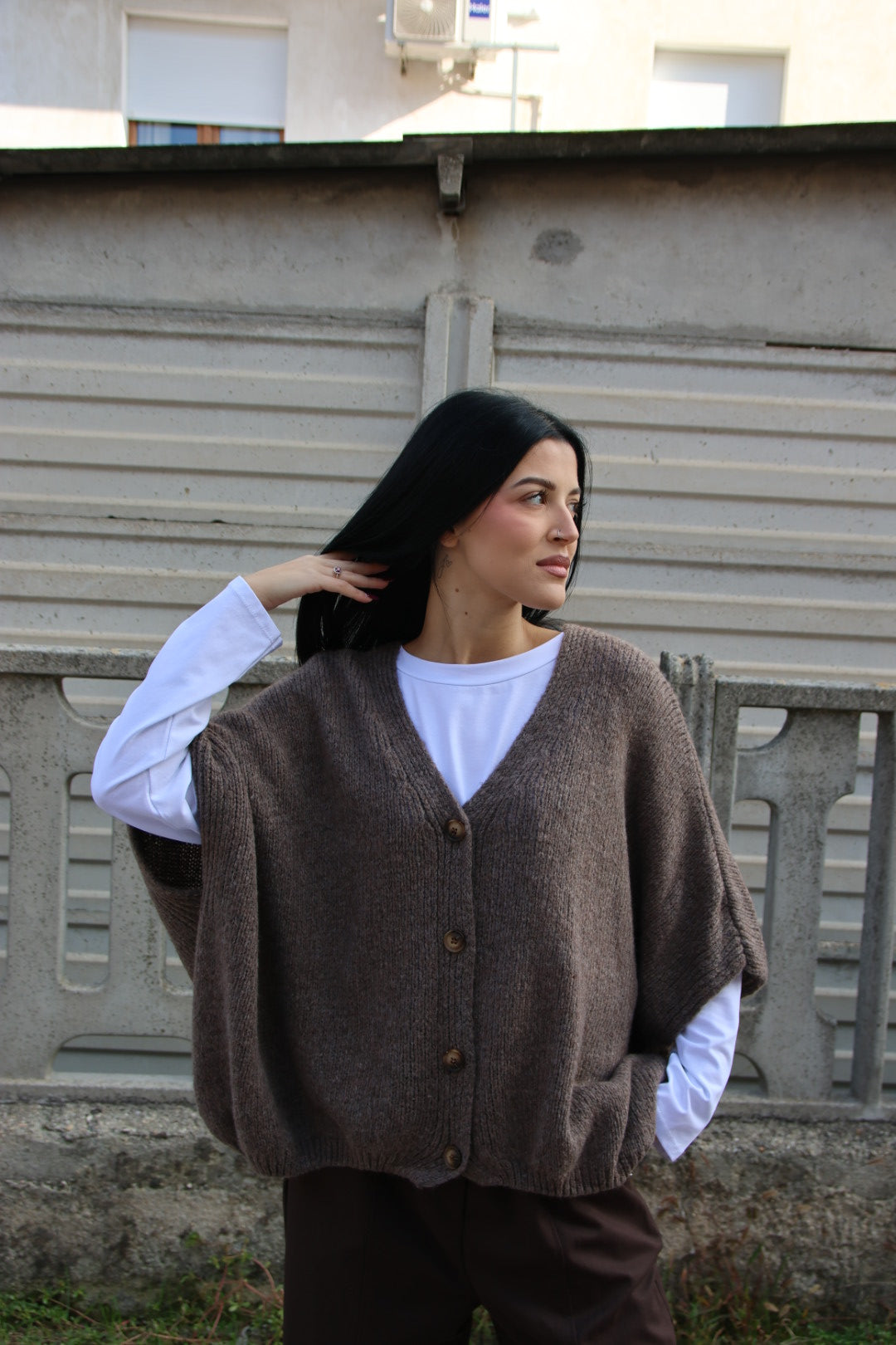 Gilet Tecla Tortora