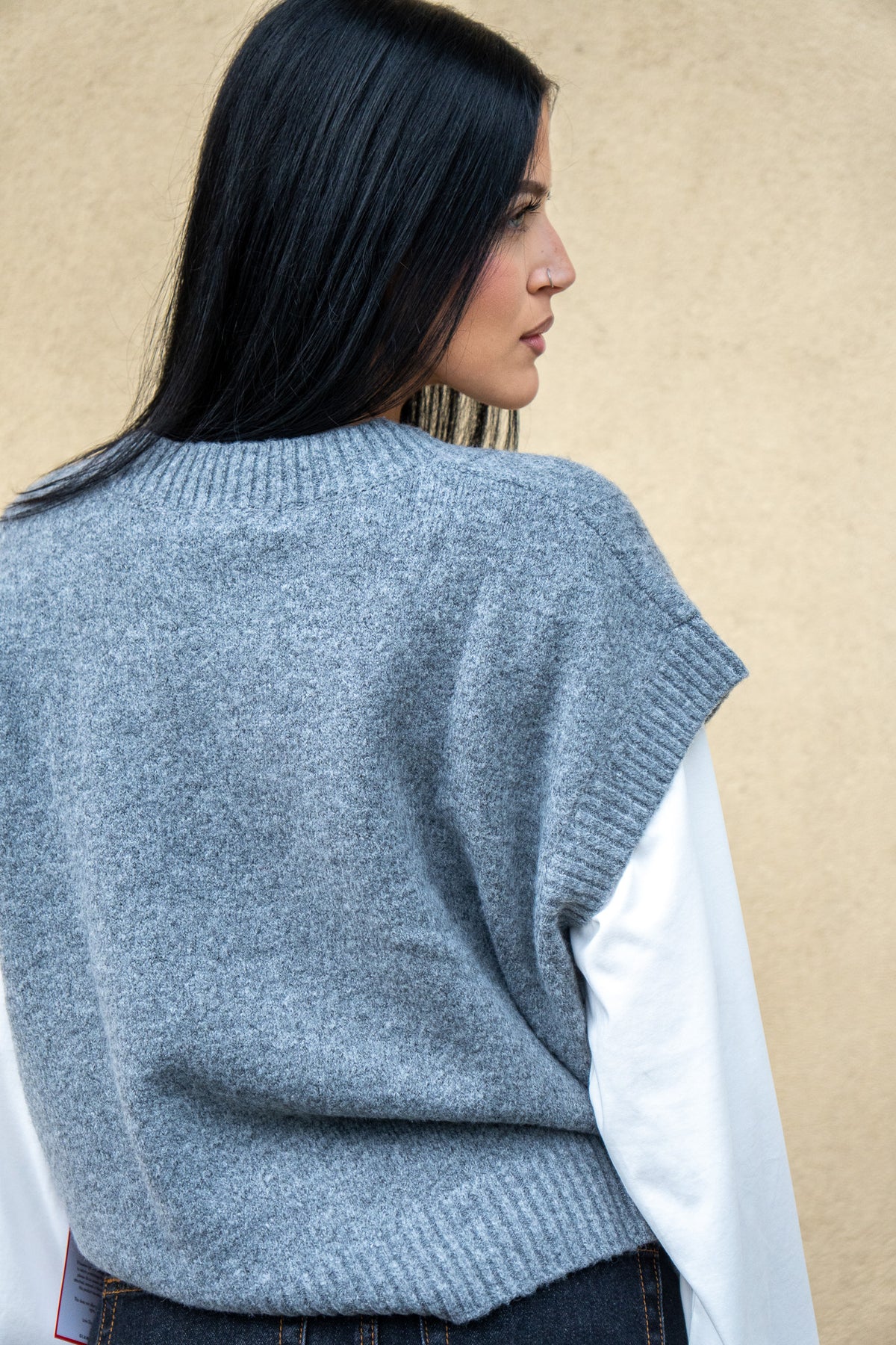 Gilet Iris Grigio