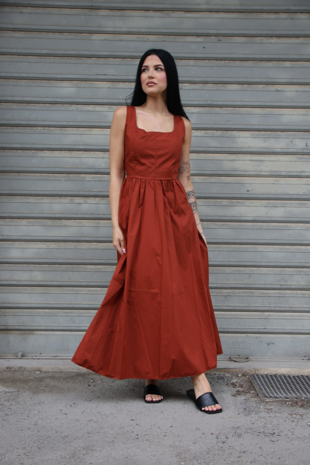 Vestito Corinne Ruggine