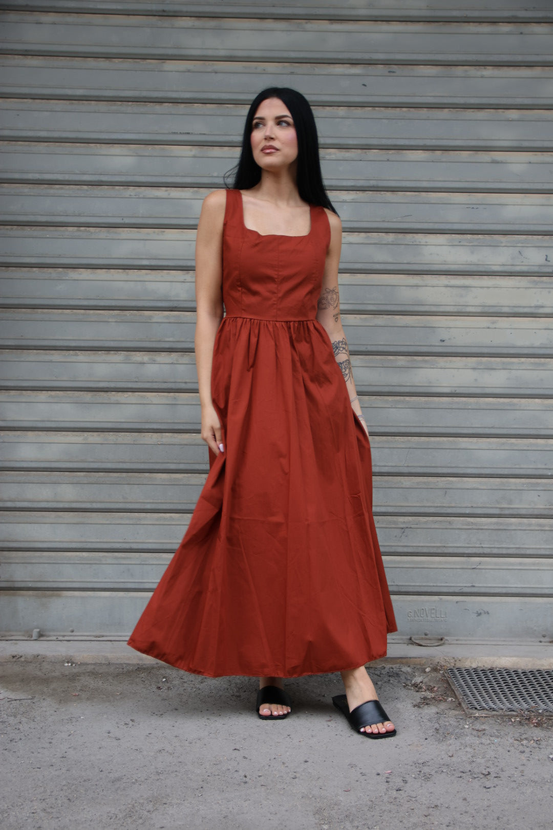 Vestito Corinne Ruggine