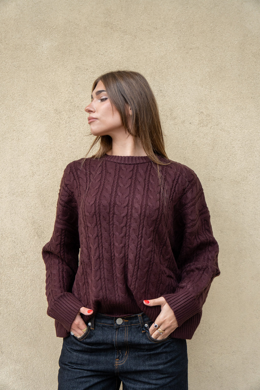 Maglione Camille Bordeaux