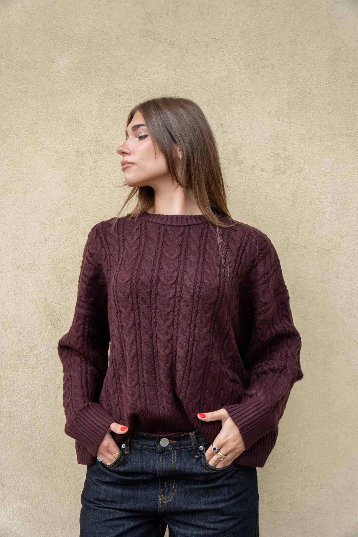 Maglione Camille Bordeaux