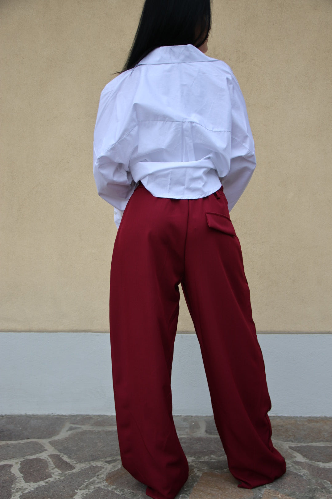 Pantalone Crizia Bordeaux