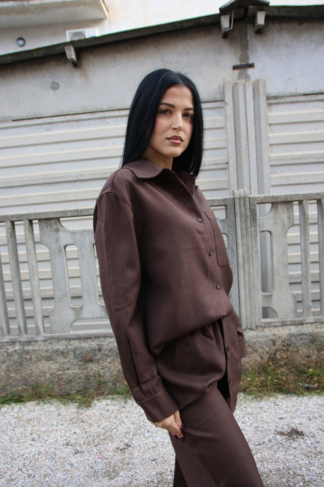 Camicia Diana Choco