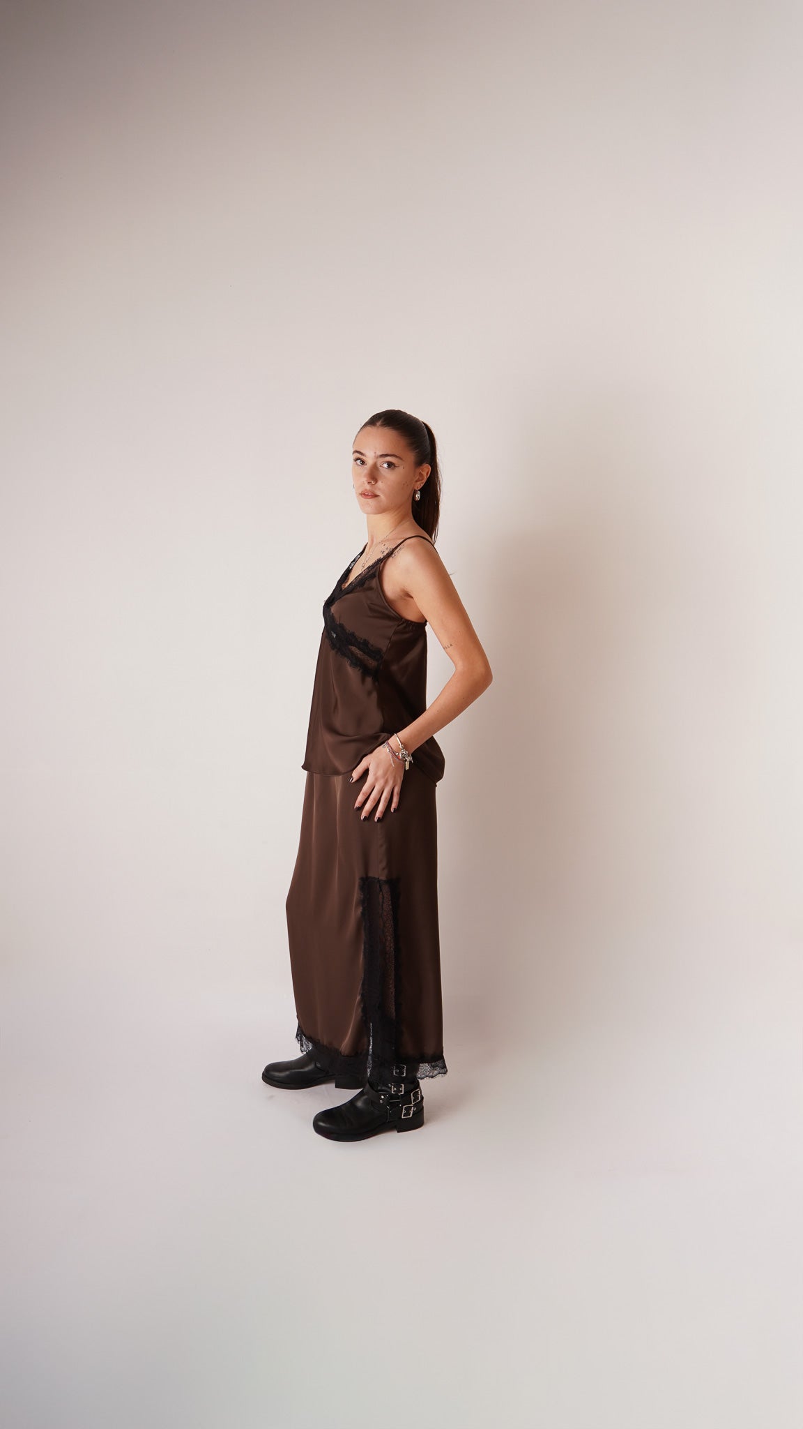 Canottiera Leny in pizzo