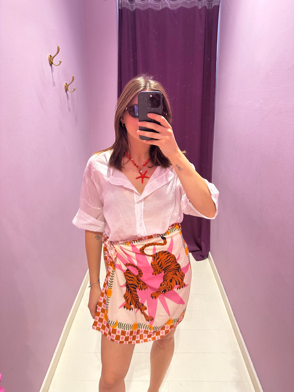 Camicia Viscosa Bianca