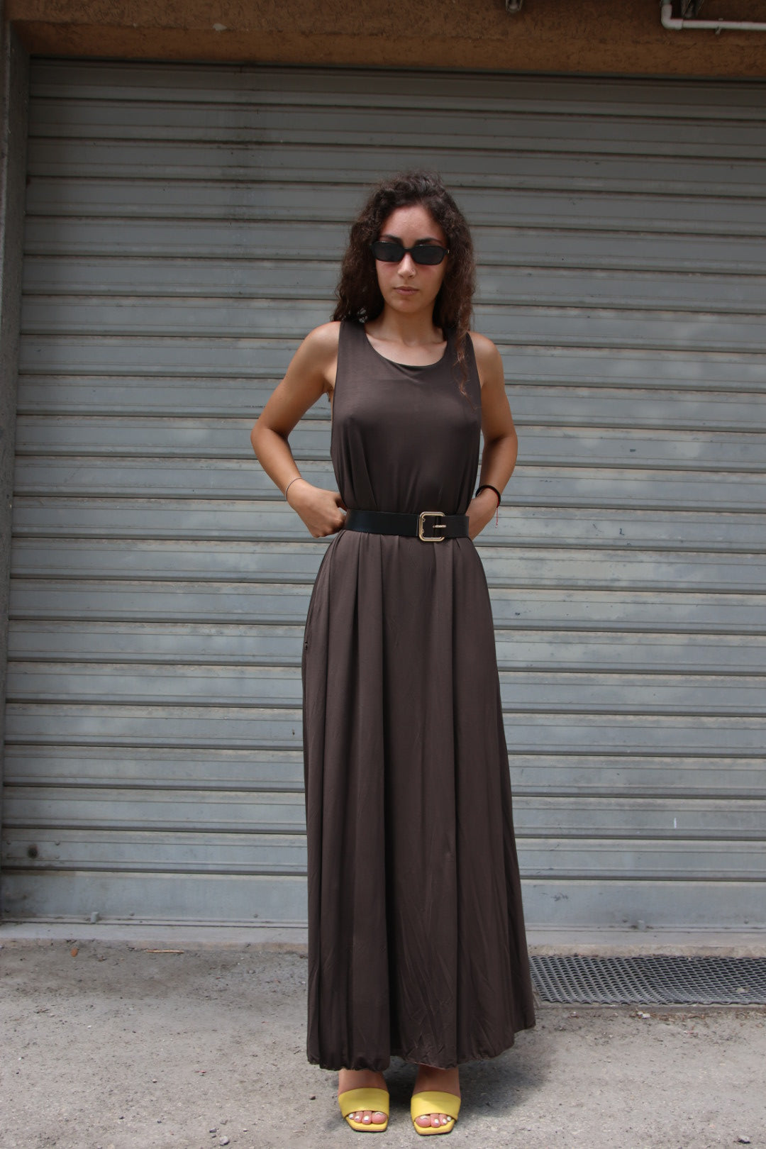 Vestito Yolanda Marrone
