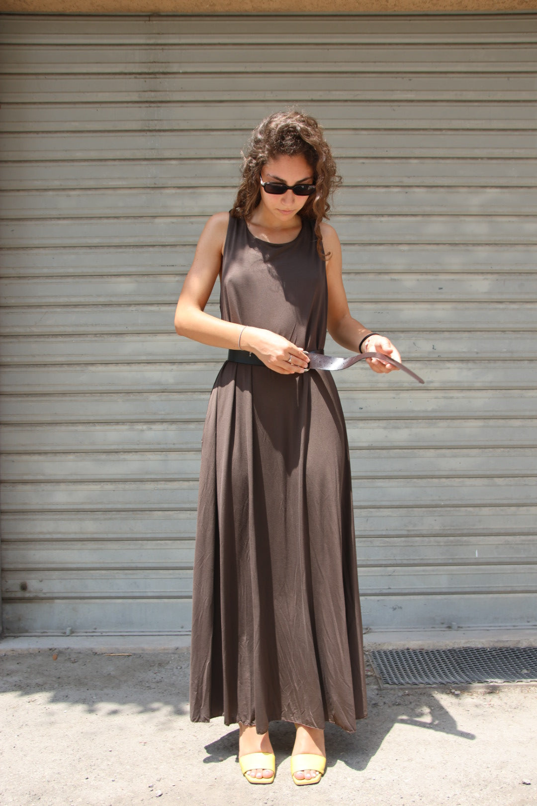 Vestito Yolanda Marrone