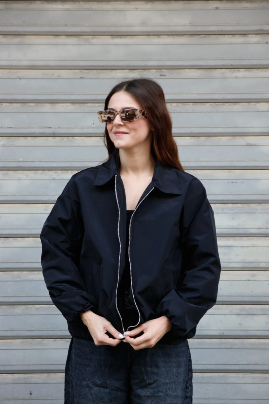 Bomber Sfoderato Delia Nero