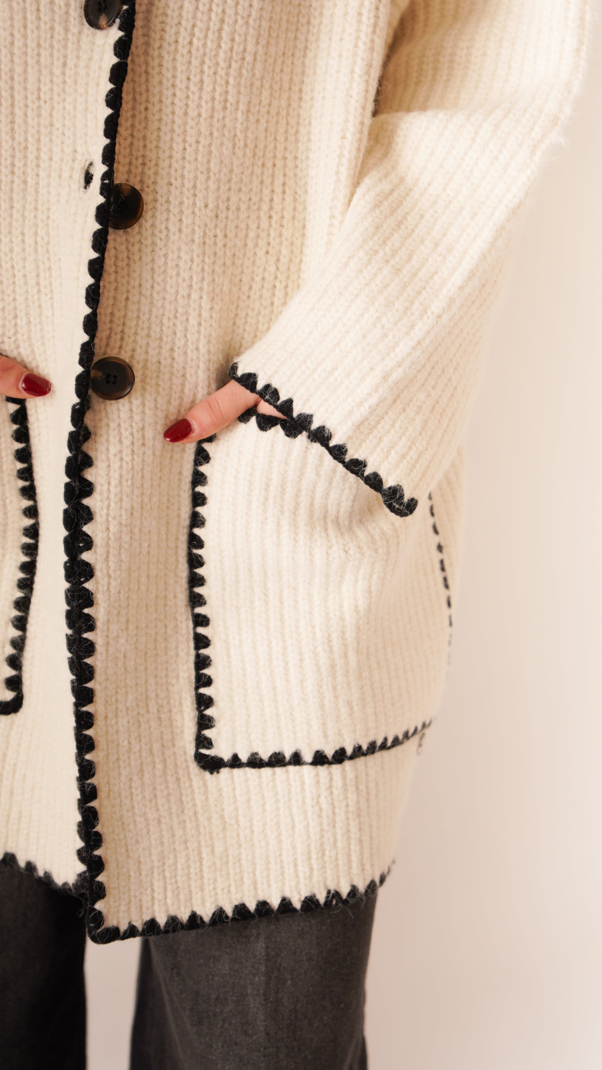 Maxi Maglia Cozy Panna