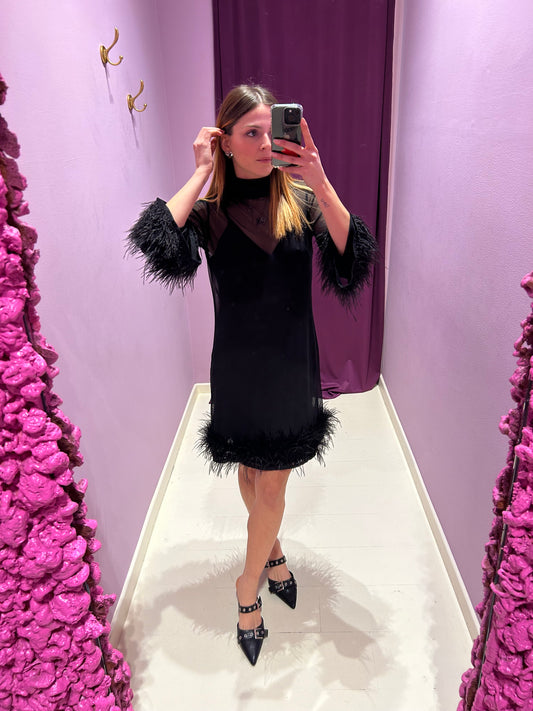 Dress Plume Nero