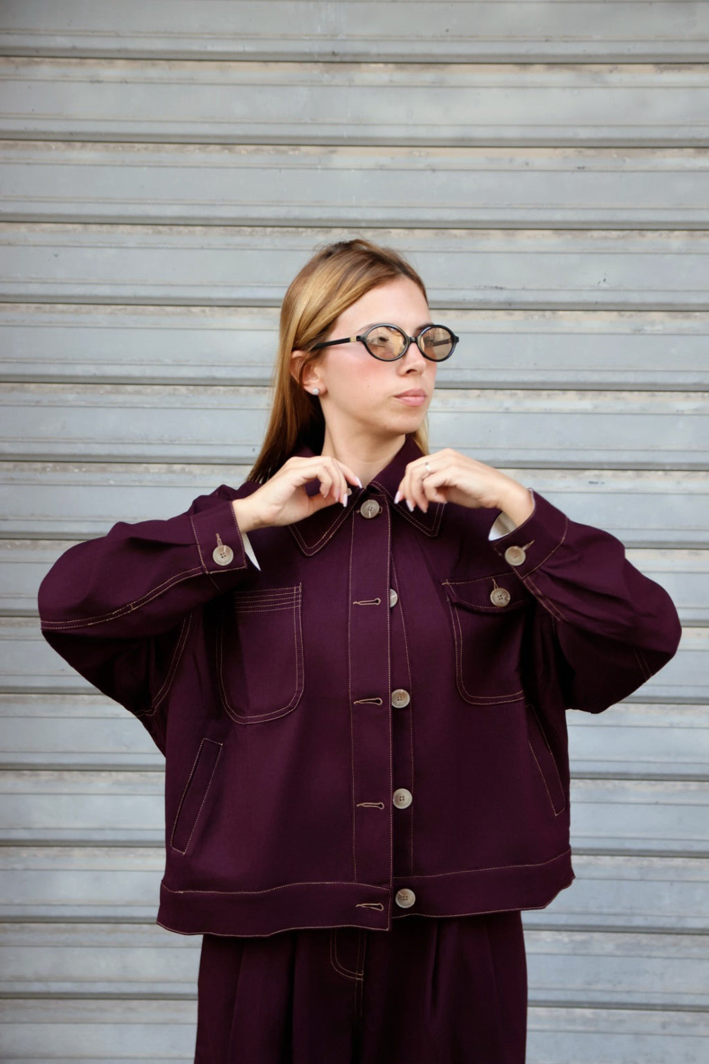 Camicia Ellen Bordeaux