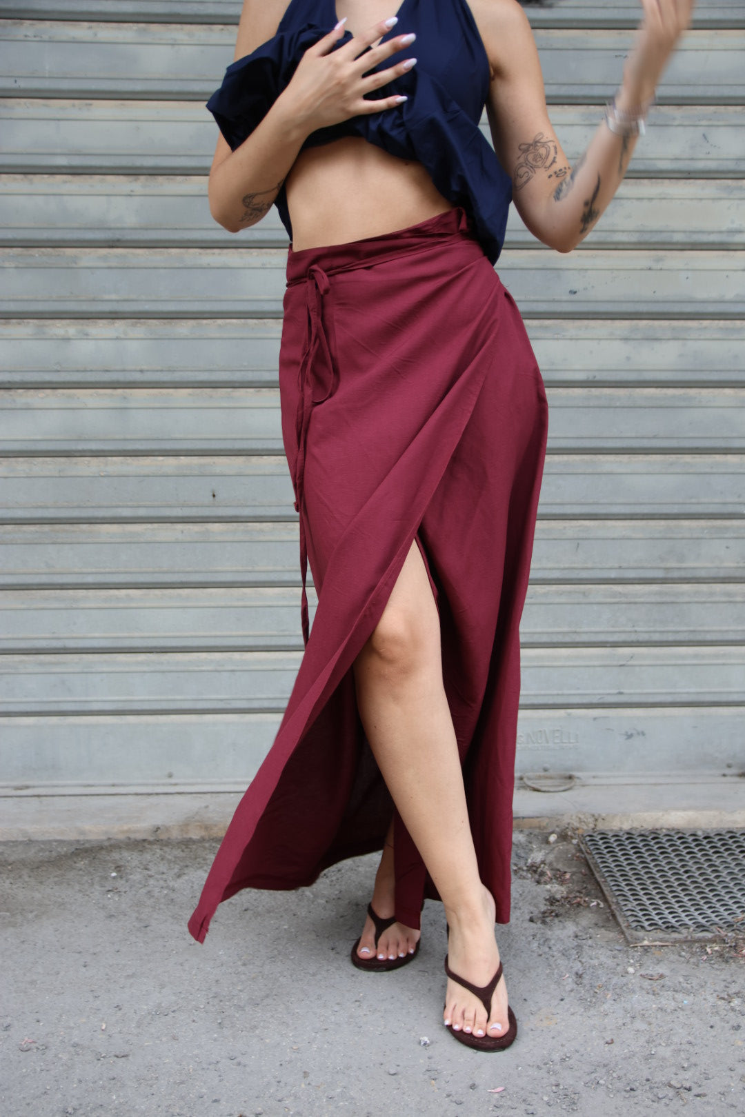 Pareo Melissa Bordeaux
