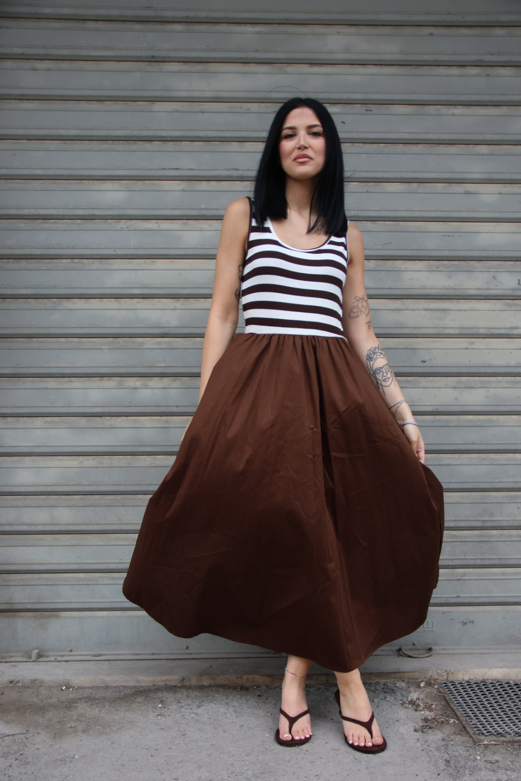Abito Stripes Choco
