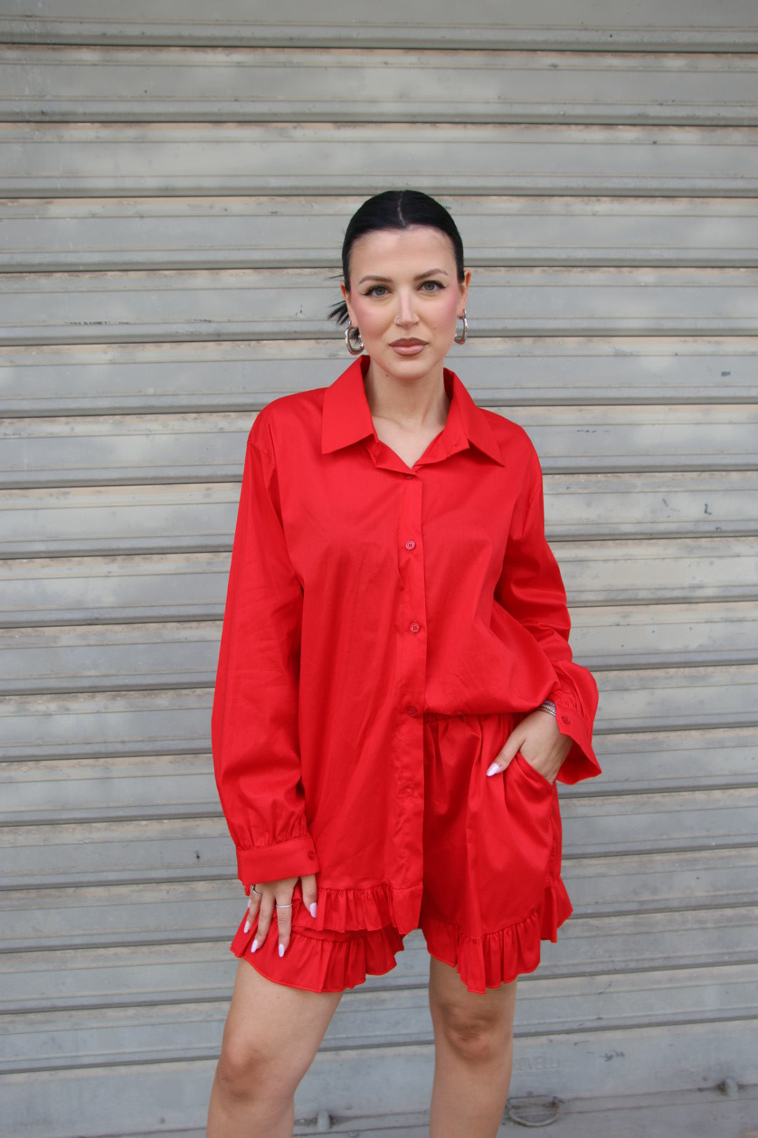 Coordinato Magnolia Rosso