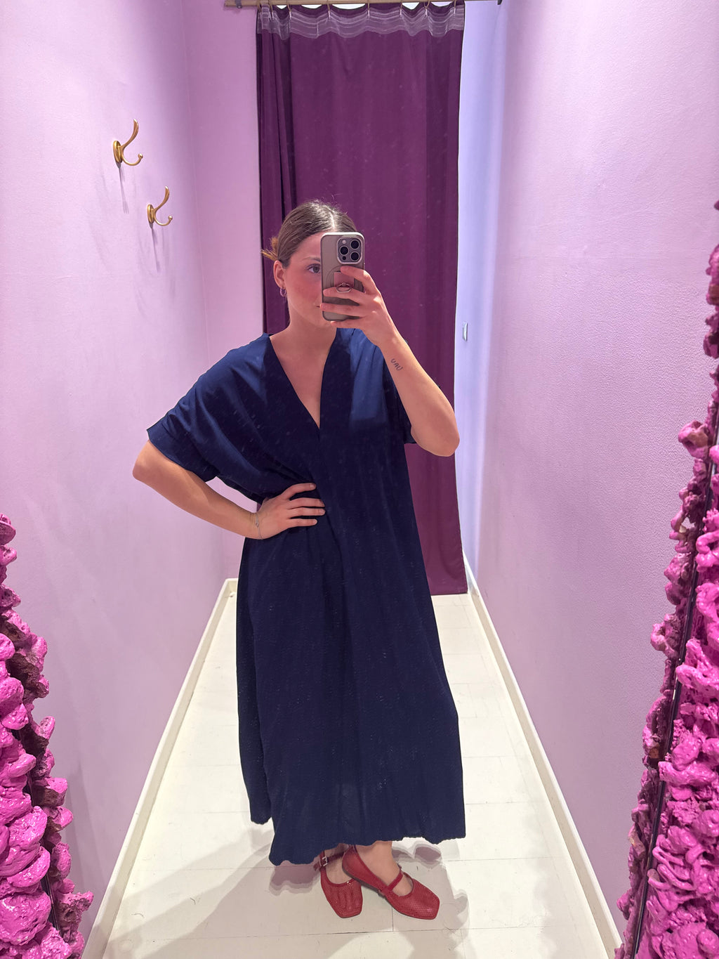 Abito Kimono Blu Royal