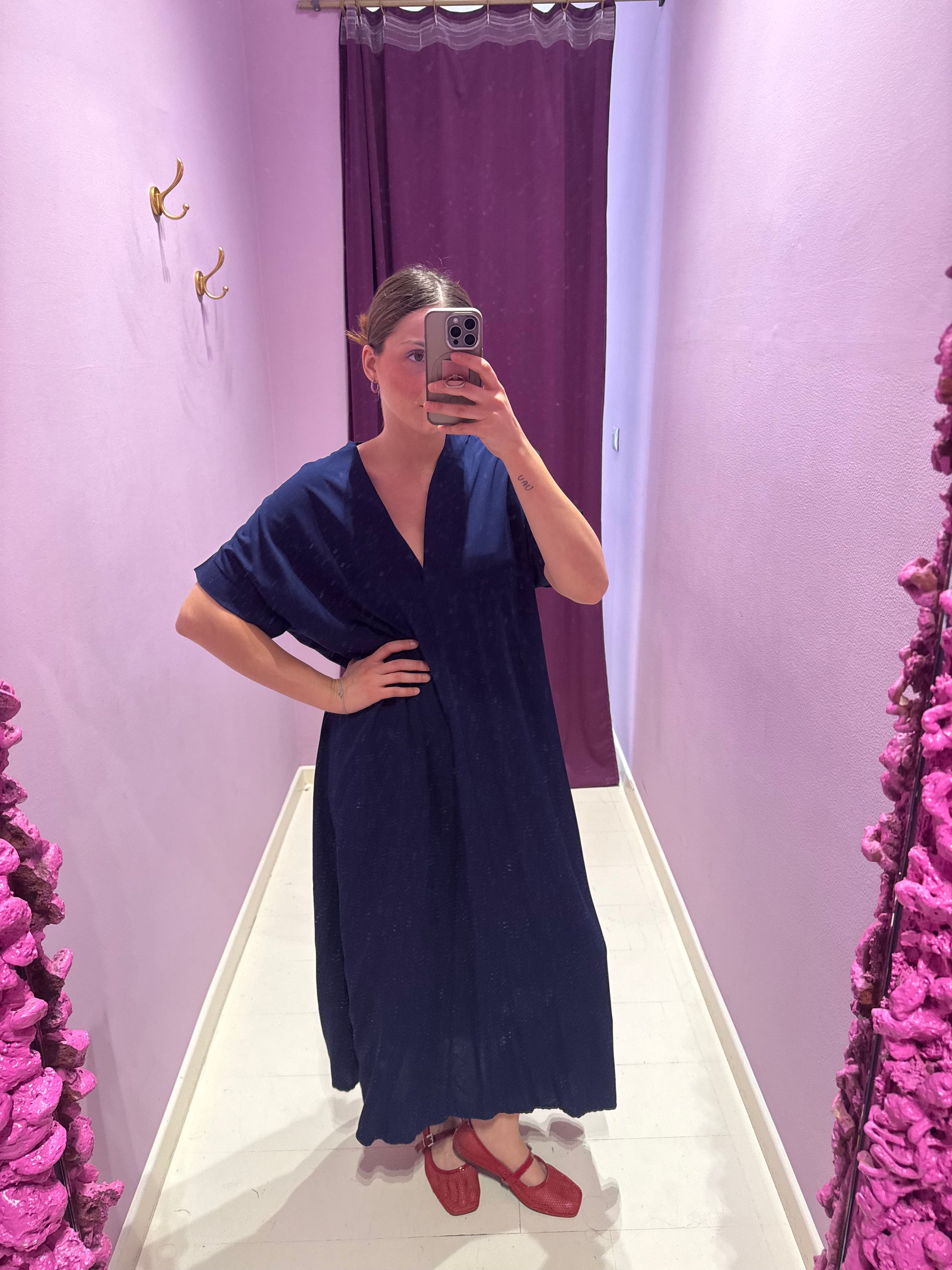 Abito Kimono Blu Royal