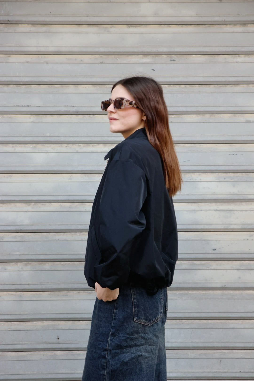 Bomber Sfoderato Delia Nero