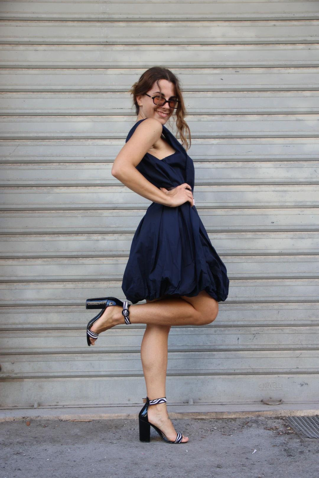 Vestito Balloon Blu