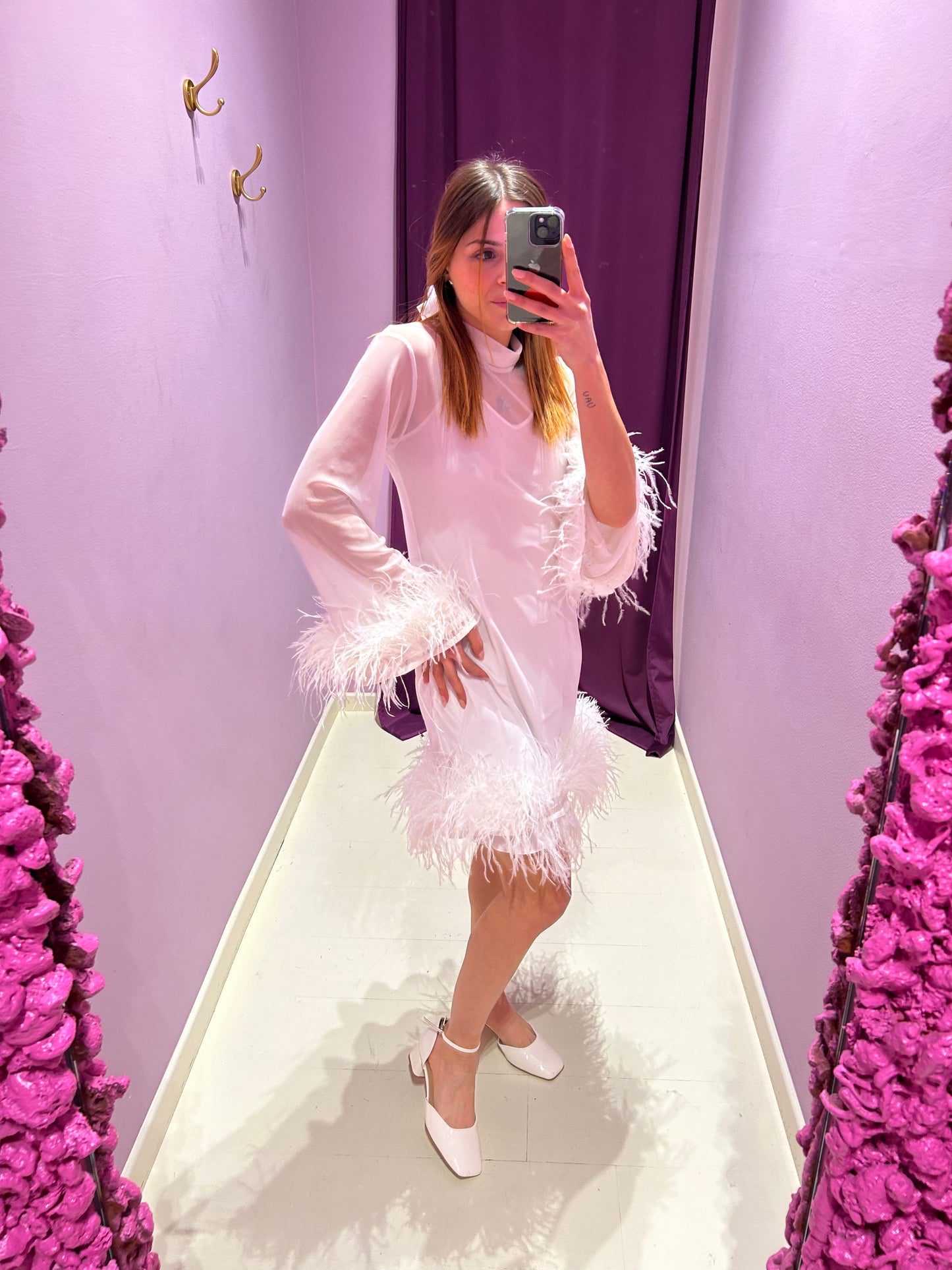 Dress Plume Bianco