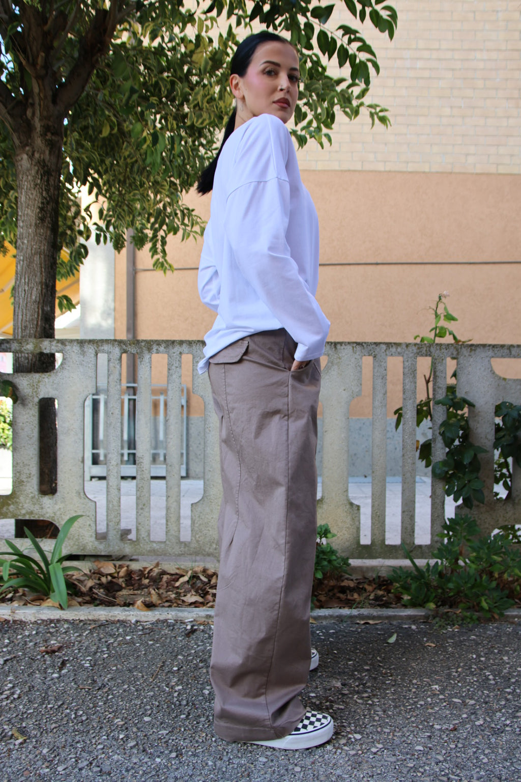 Pantalone Flora Tortora