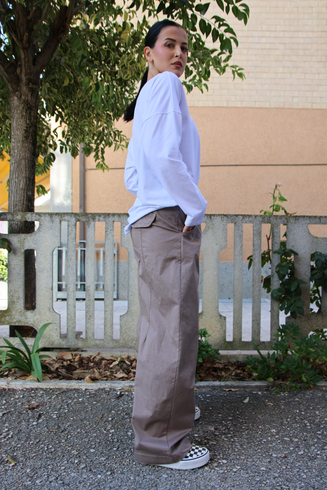 Pantalone Flora Tortora