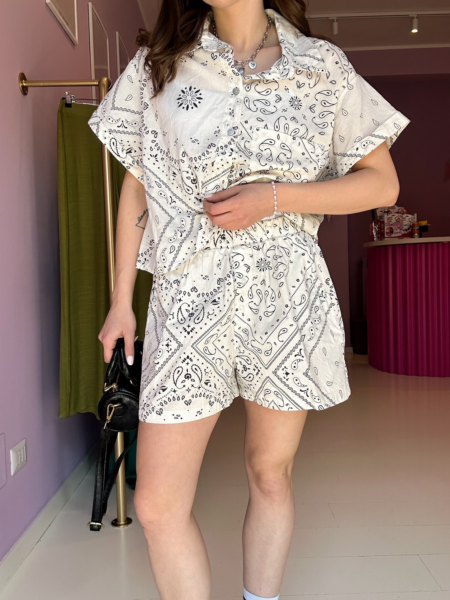 Camicia Bandana Bianca
