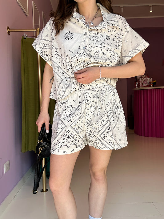 Camicia Bandana Bianca