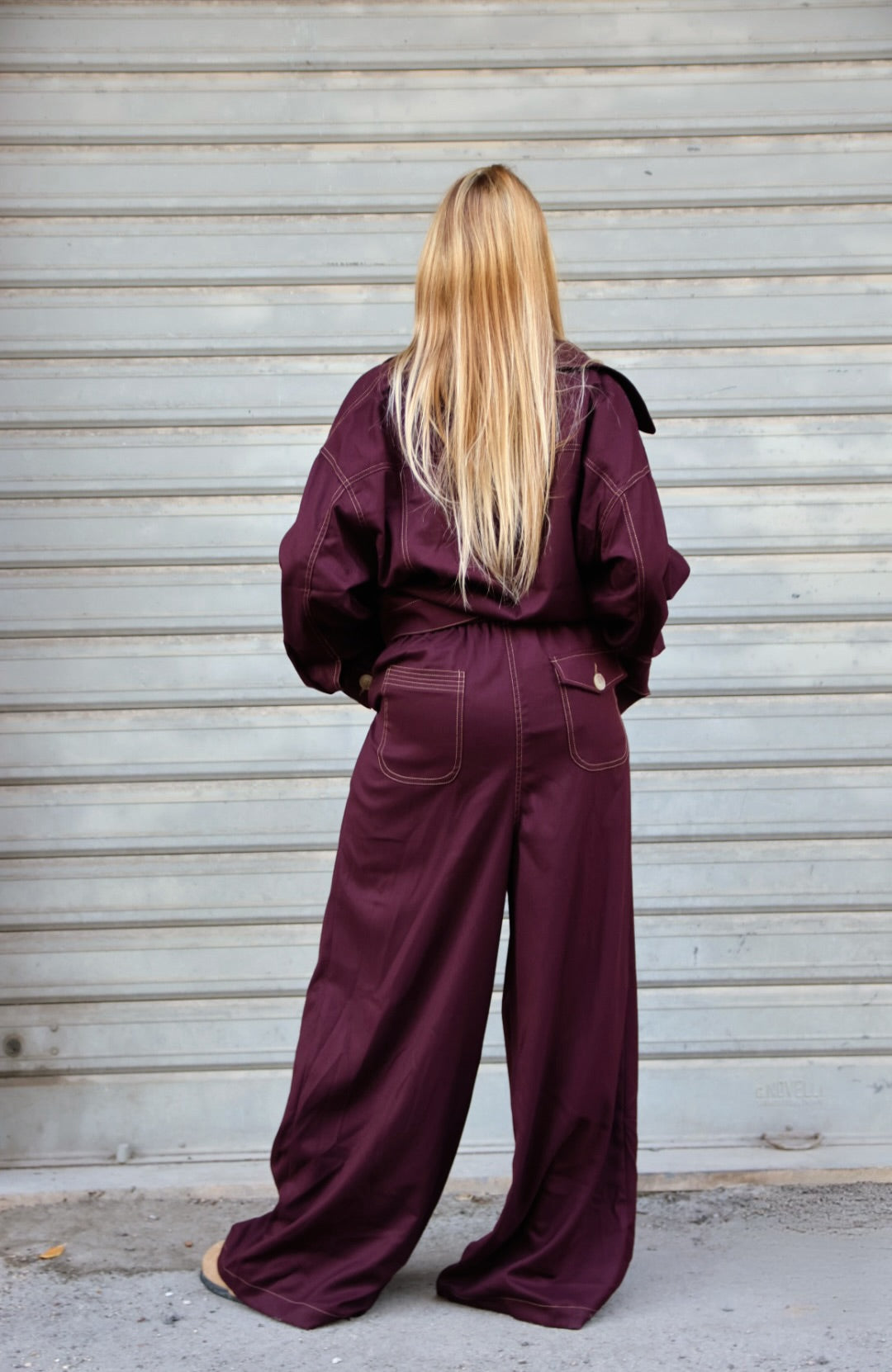 Pantalone Ellen Bordeaux