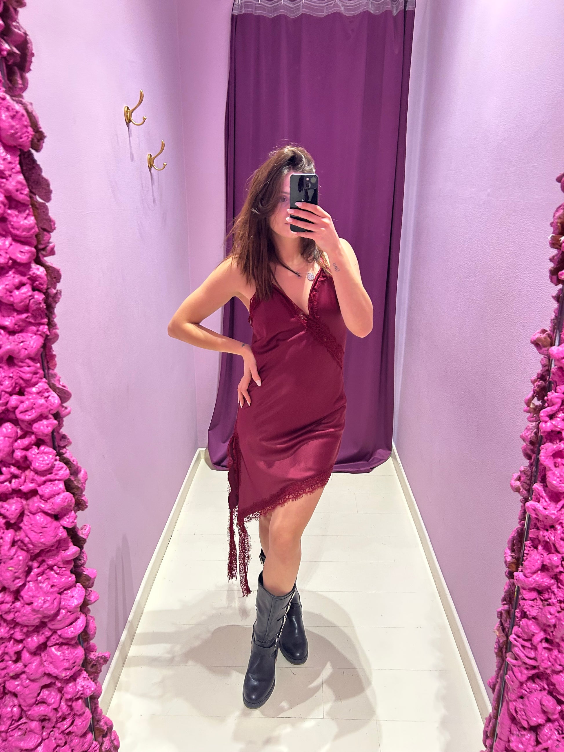 Sottoveste Agata Bordeaux